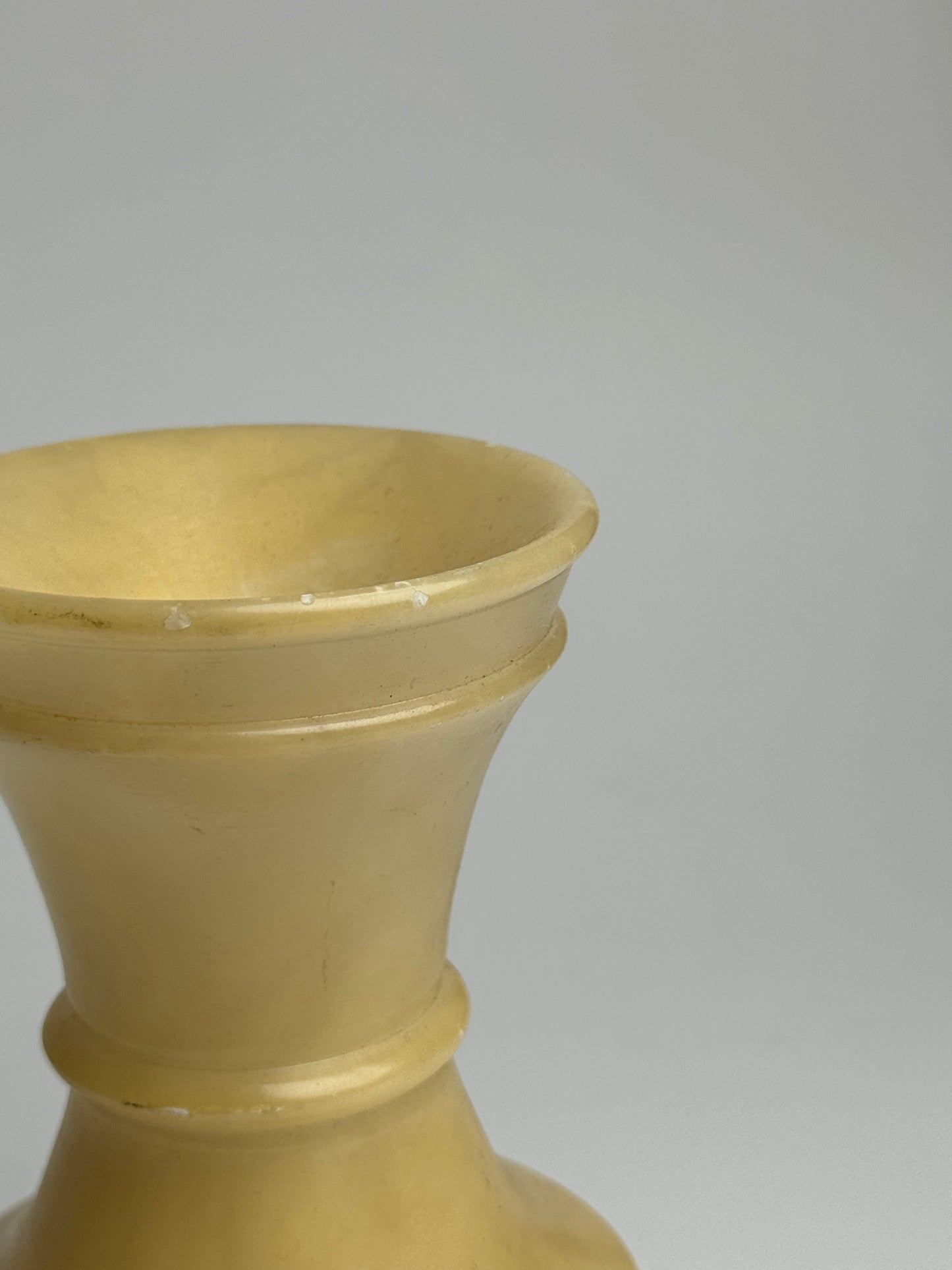 Butter Yellow Marble Candle Holders