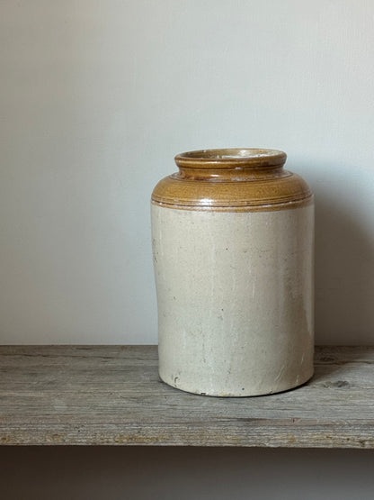 Large Mustard Two Toned Utility Jar