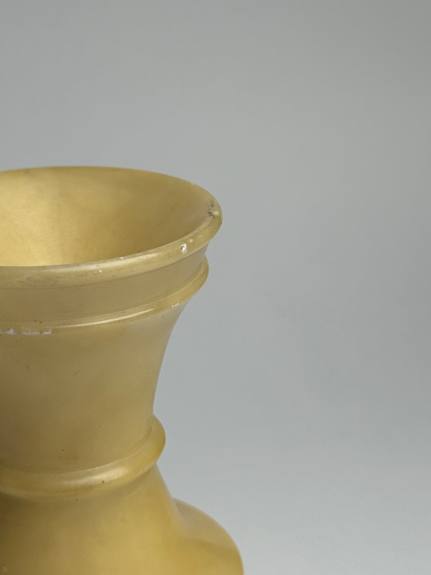 Butter Yellow Marble Candle Holders