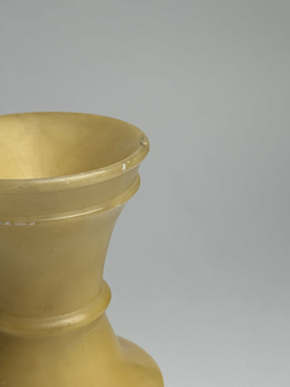 Butter Yellow Marble Candle Holders