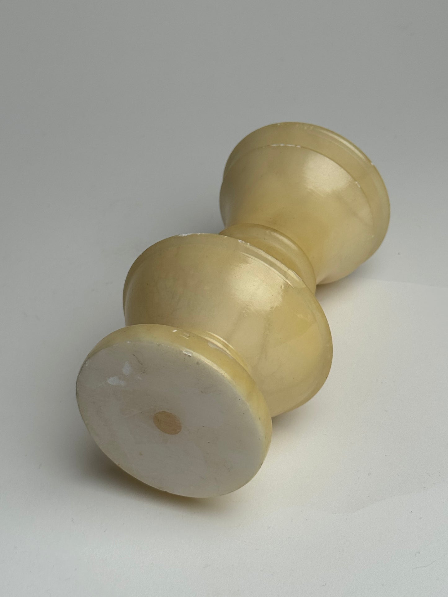 Butter Yellow Marble Candle Holders