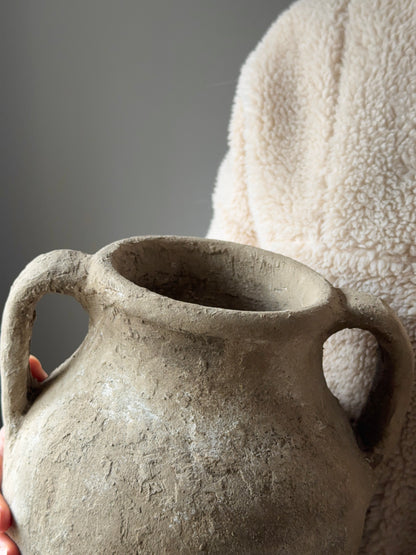 Up-cycled  |  Twin handle earthy textured vessel
