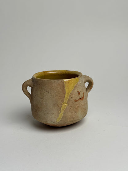 Small Yellow Detail Confit Pot