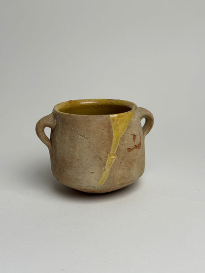 Small Yellow Detail Confit Pot