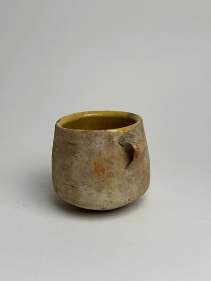 Small Yellow Detail Confit Pot