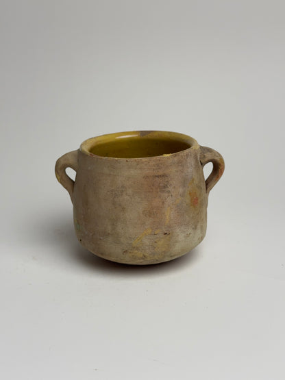 Small Yellow Detail Confit Pot
