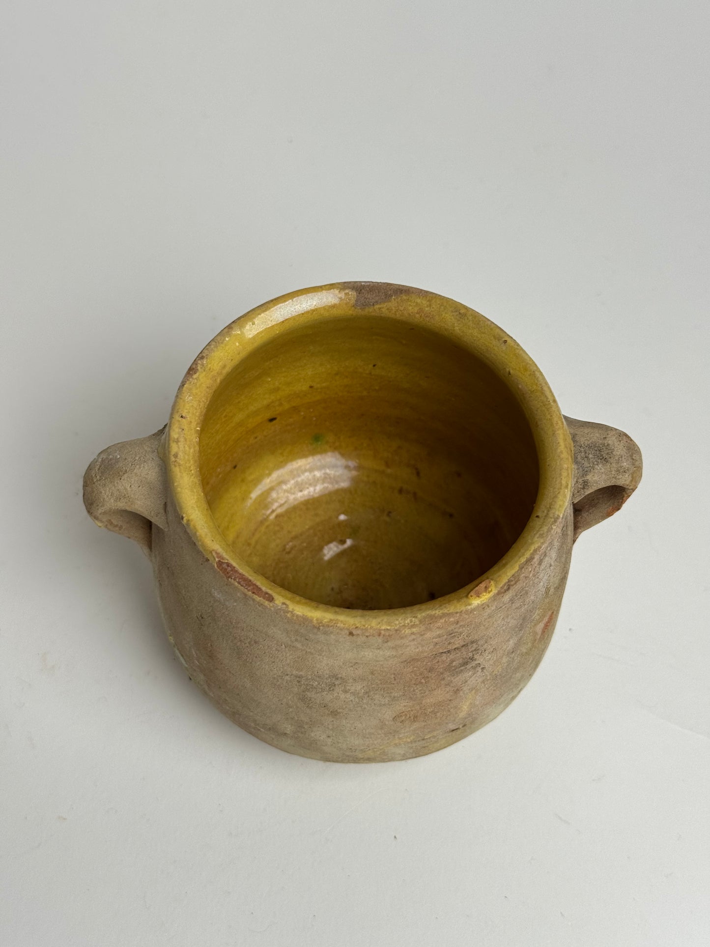 Small Yellow Detail Confit Pot
