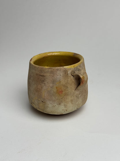 Small Yellow Detail Confit Pot