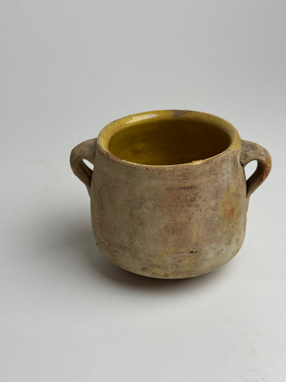 Small Yellow Detail Confit Pot