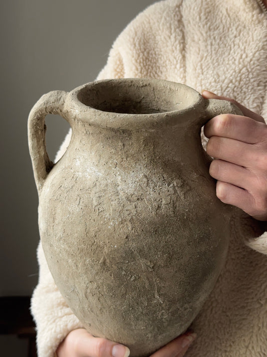 Up-cycled  |  Twin handle earthy textured vessel