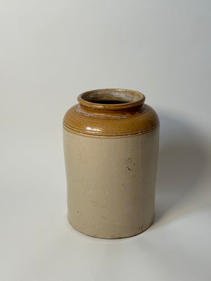 Large Mustard Two Toned Utility Jar