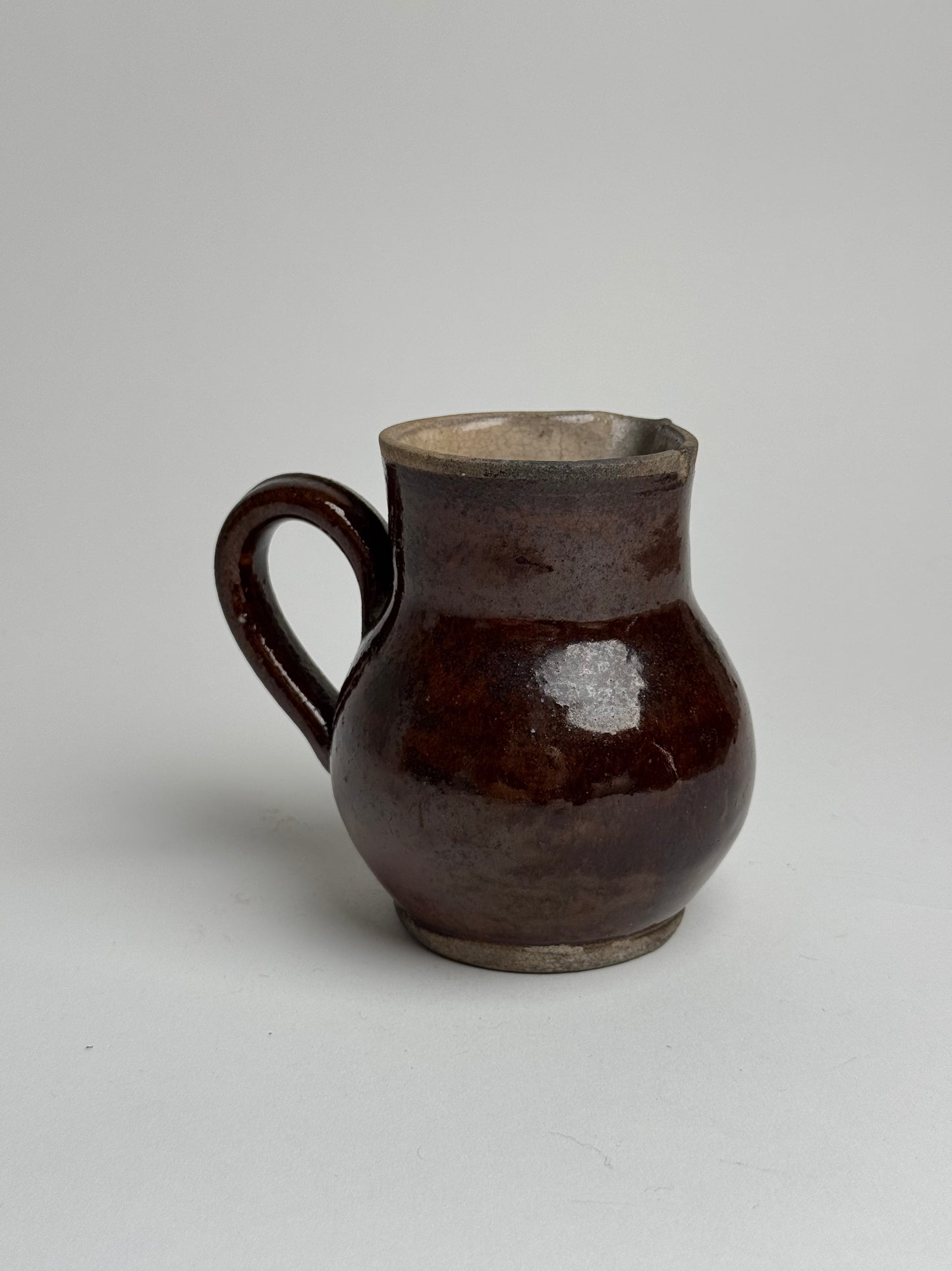 Rich Brown French Milk Jug