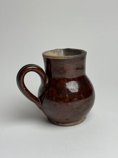 Rich Brown French Milk Jug