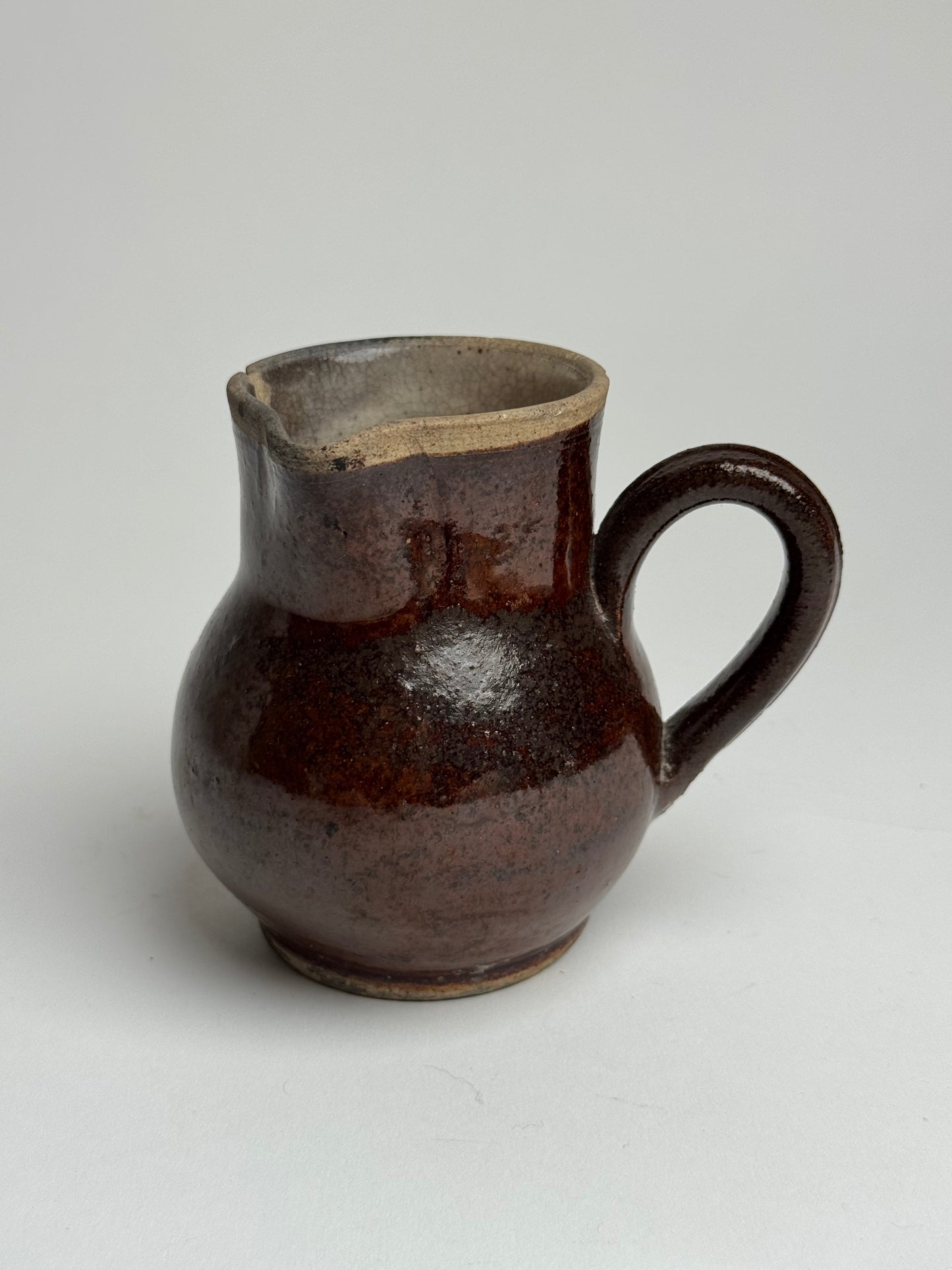 Rich Brown French Milk Jug