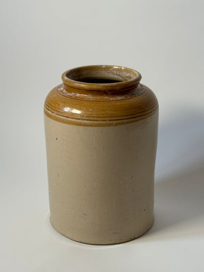 Large Mustard Two Toned Utility Jar
