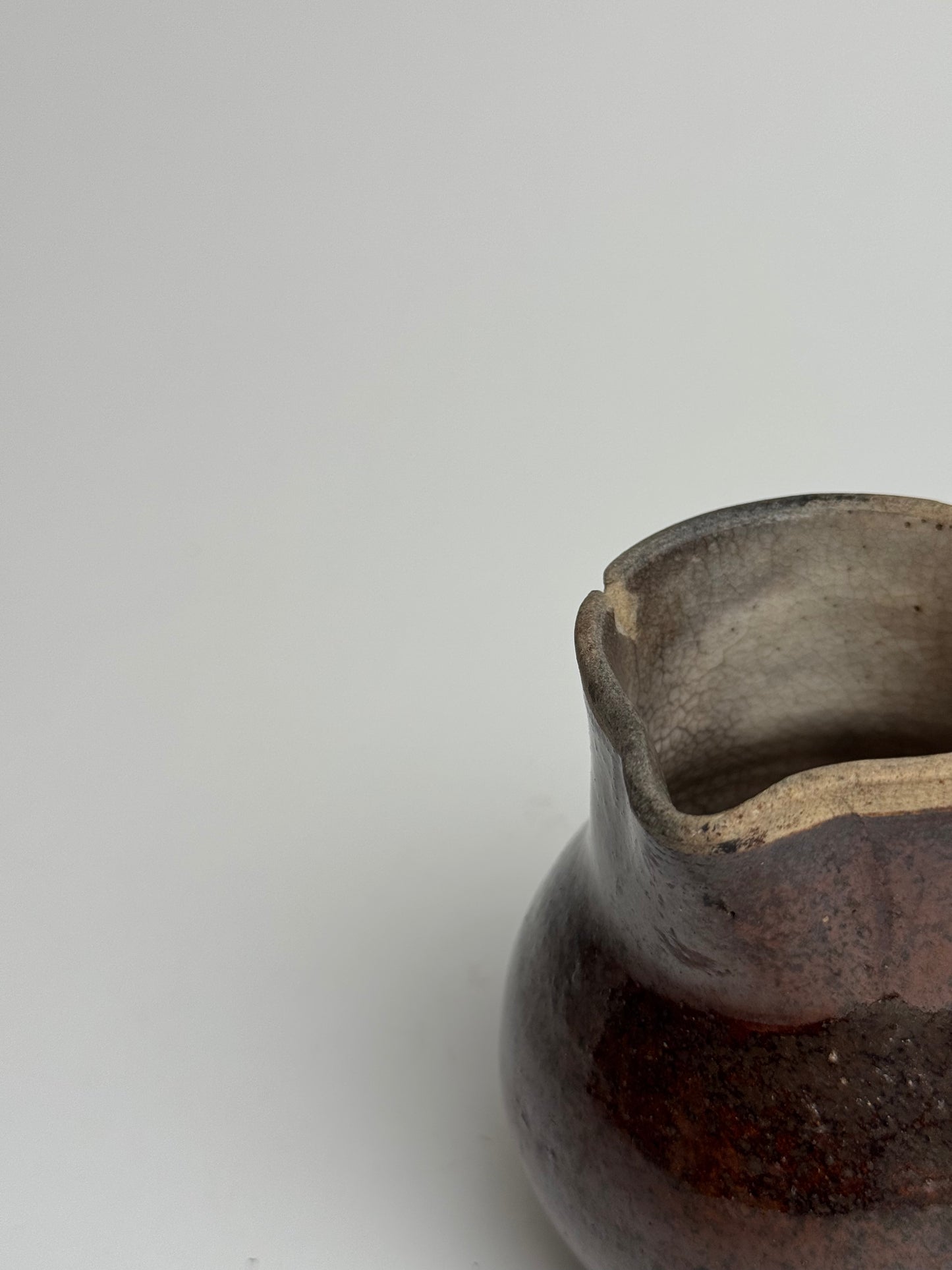 Rich Brown French Milk Jug