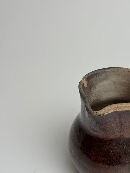 Rich Brown French Milk Jug