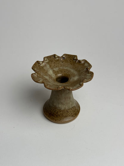 Studio Pottery Petal Candle Holder