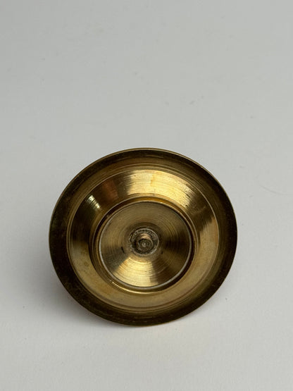 Small Vintage Brass Gold Candle Holder