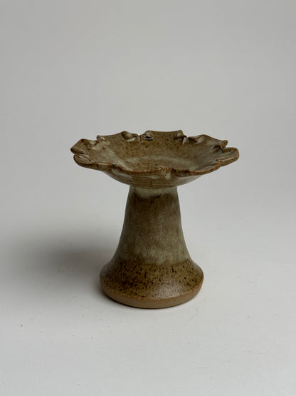 Studio Pottery Petal Candle Holder