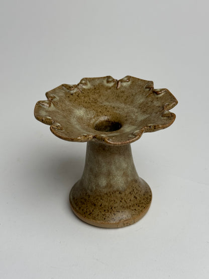 Studio Pottery Petal Candle Holder