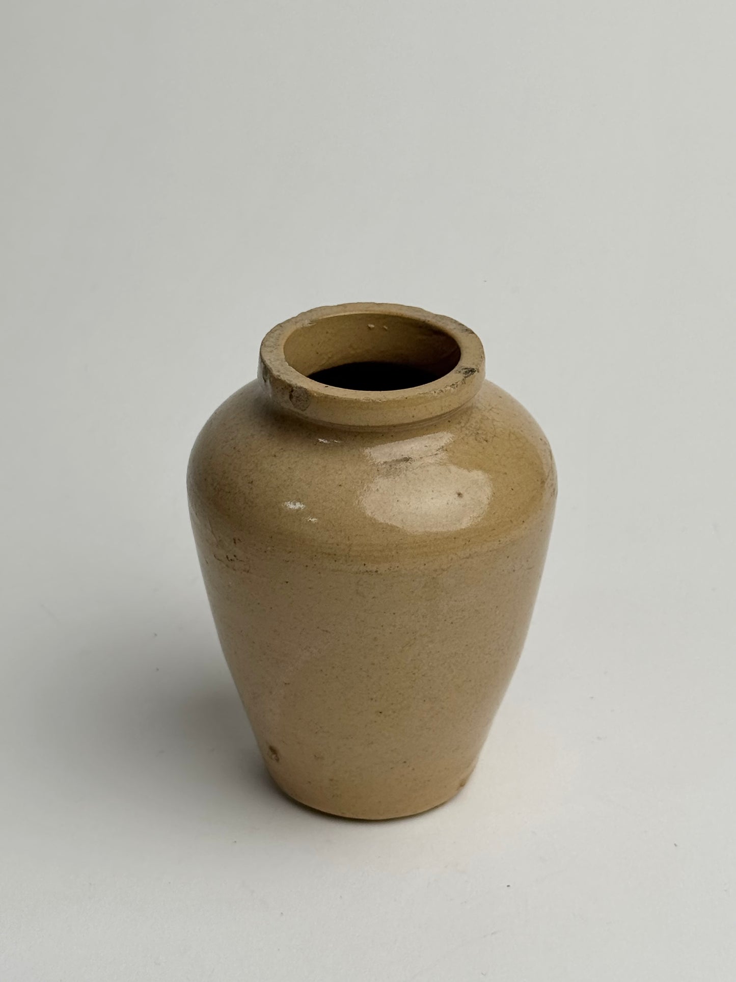 Small Glazed Warm Tapered Pot