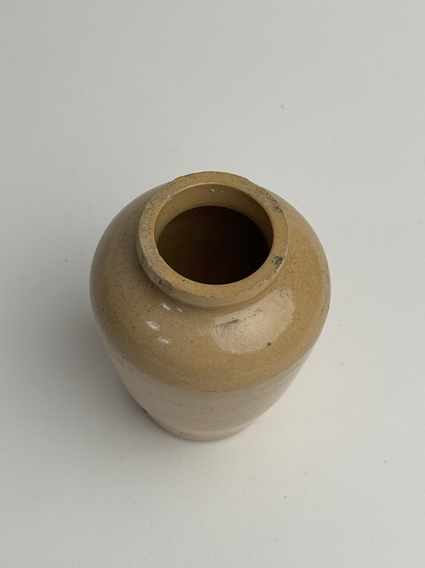 Small Glazed Warm Tapered Pot