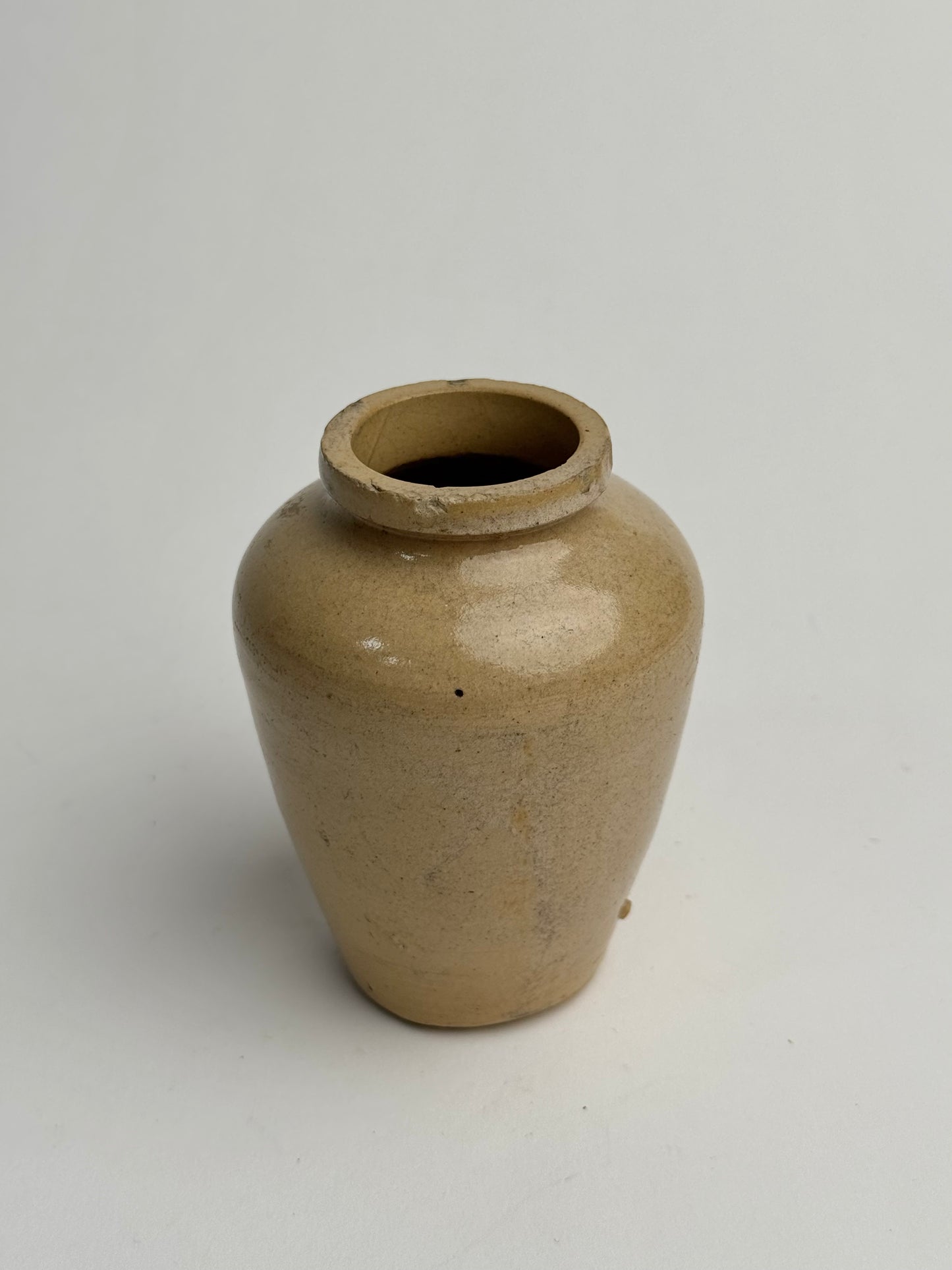 Small Glazed Warm Tapered Pot