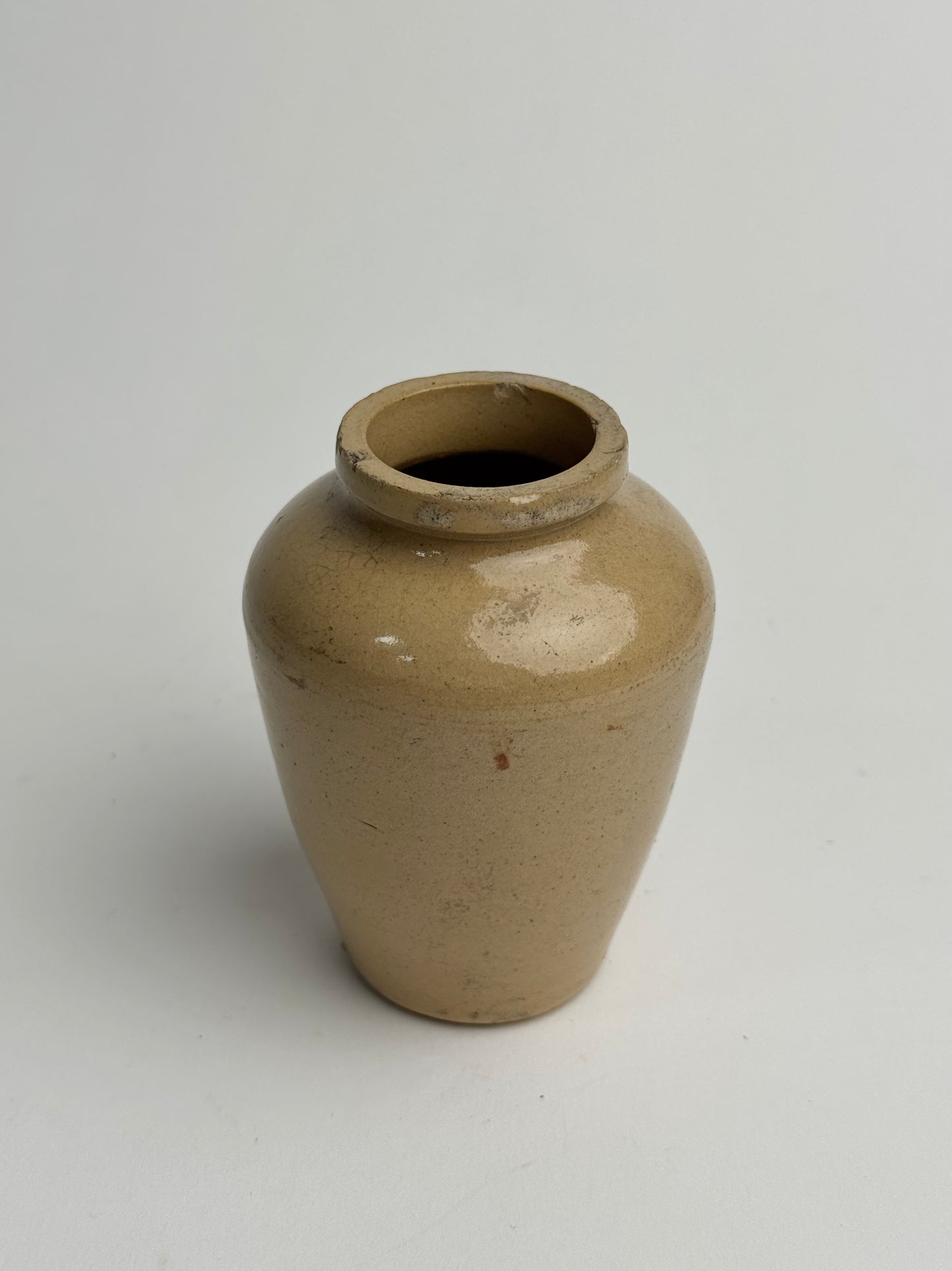 Small Glazed Warm Tapered Pot
