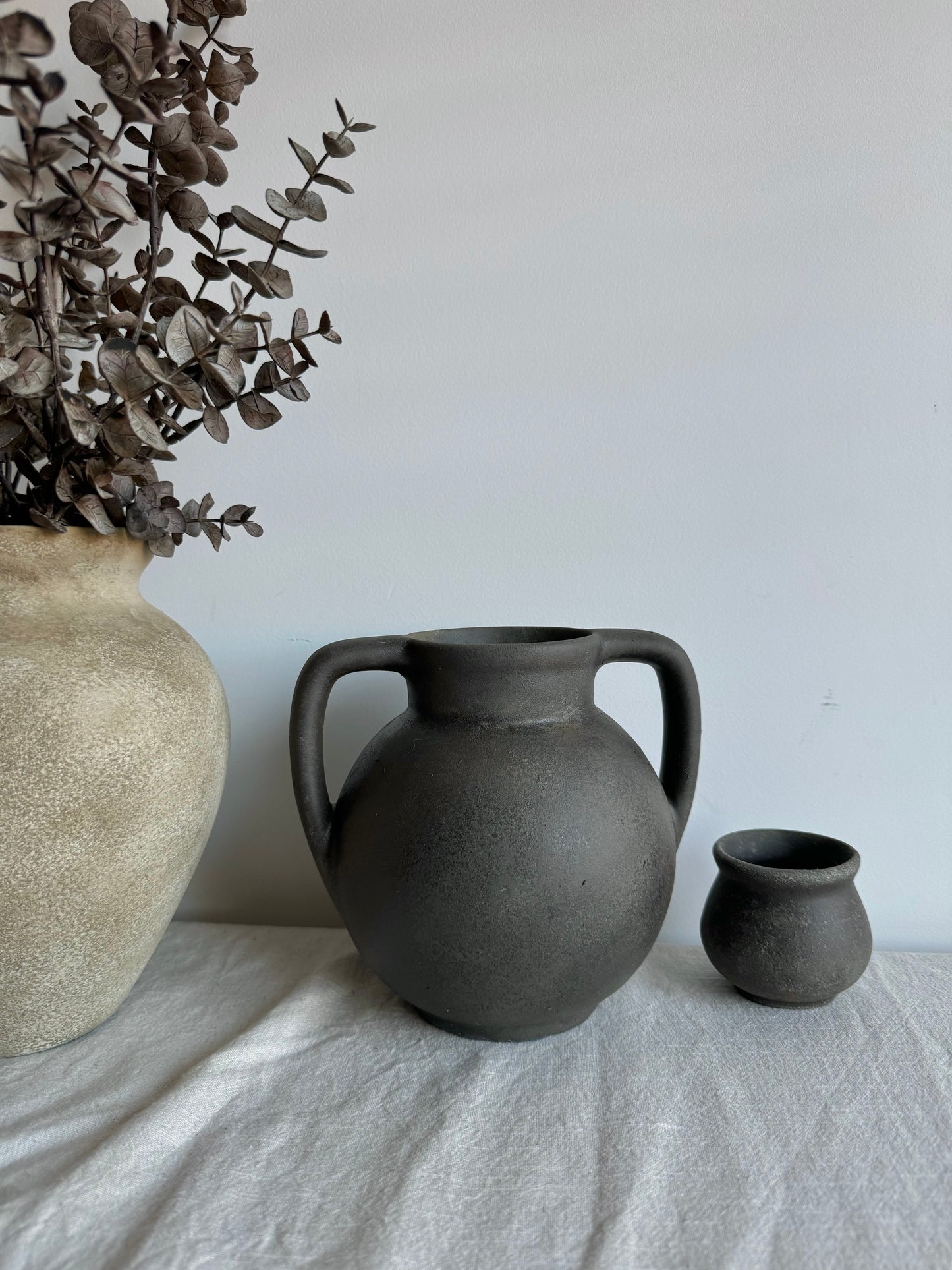 EARTH  | double handle earthy brown urn