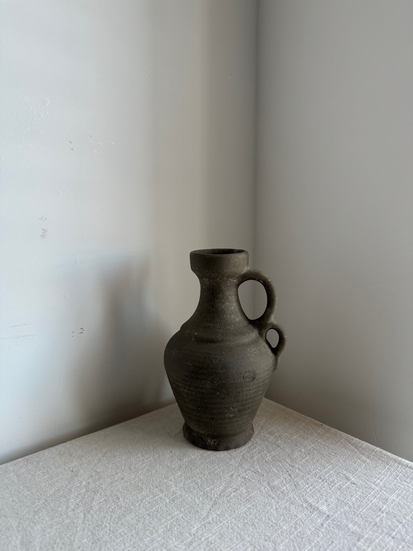 EARTH  | double handle earthy brown pitcher