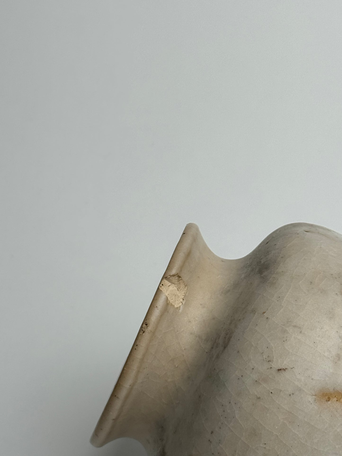 Neutral Drip Glaze Vase