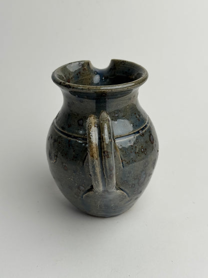 Muted Blue Green Mottled Jug