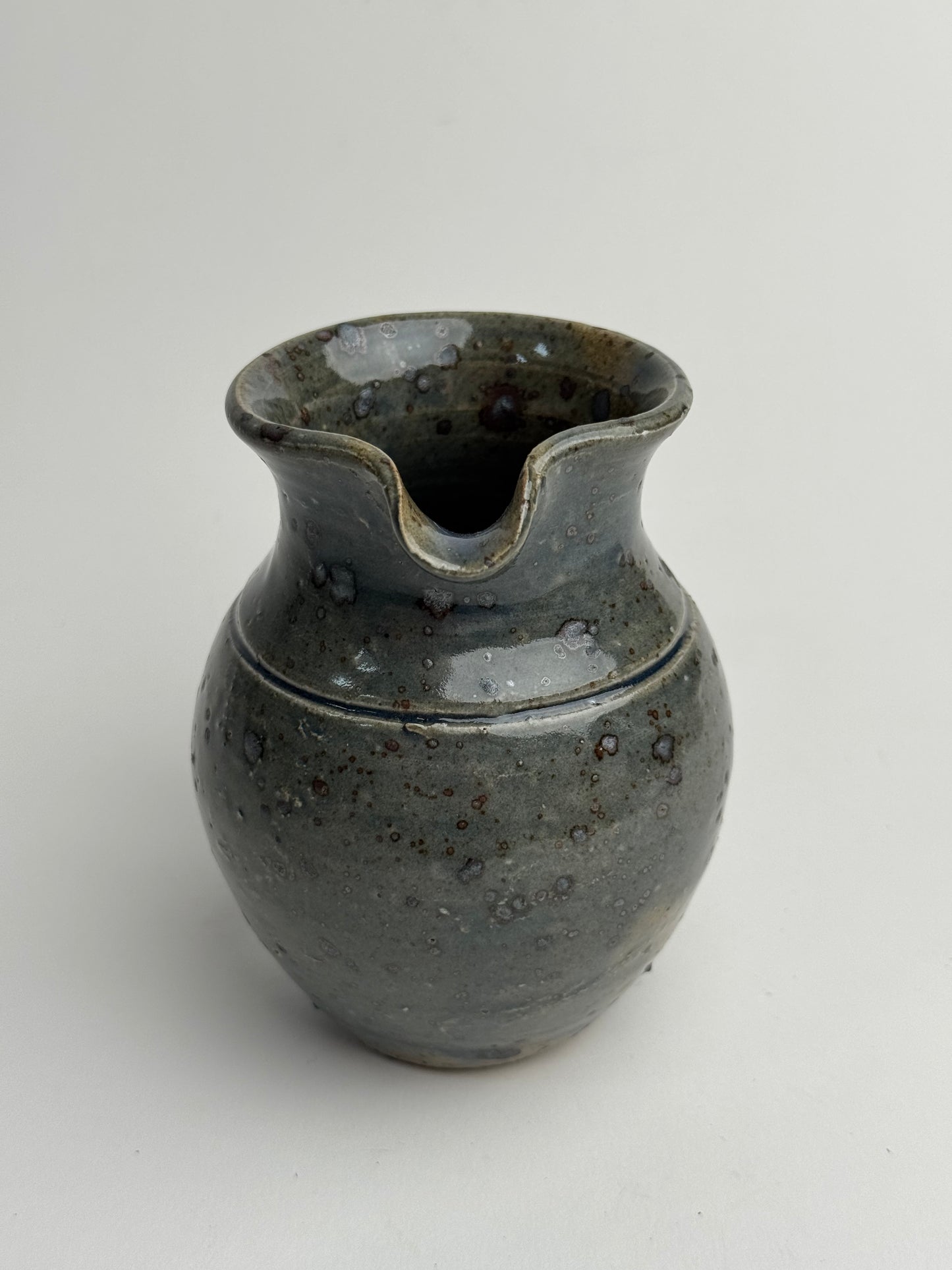 Muted Blue Green Mottled Jug
