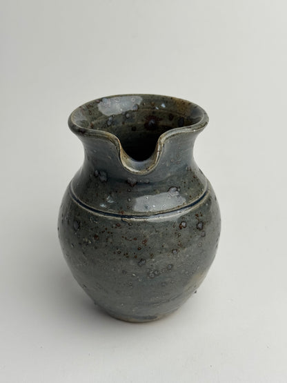 Muted Blue Green Mottled Jug