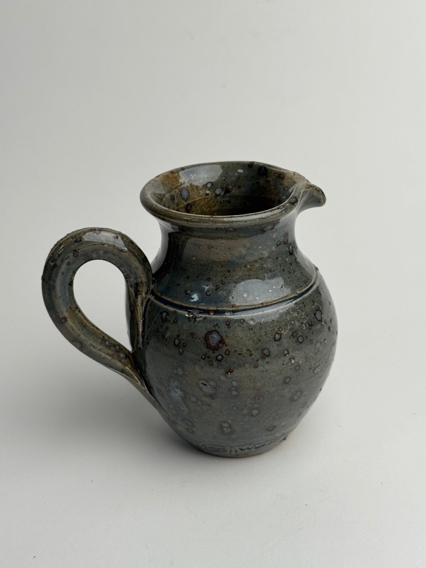 Muted Blue Green Mottled Jug