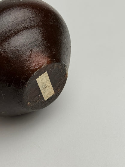 Small Deep Brown Vintage Pot