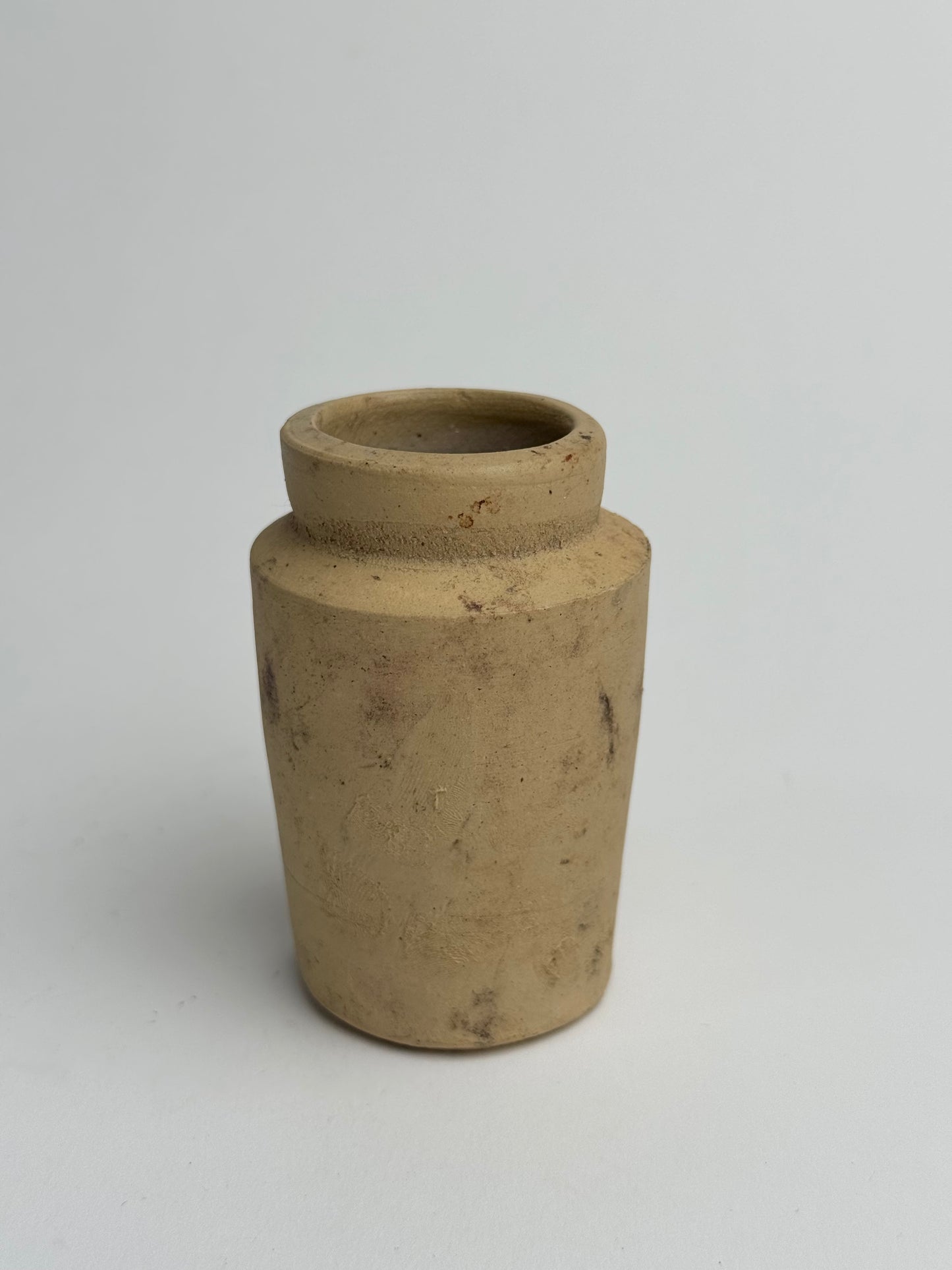 Miniature Beige Vintage Pot
