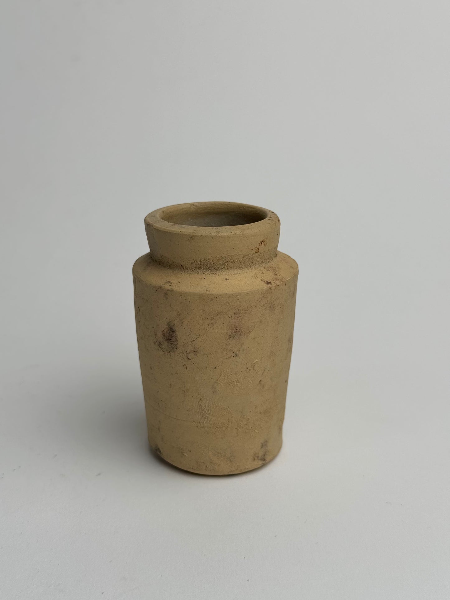 Miniature Beige Vintage Pot
