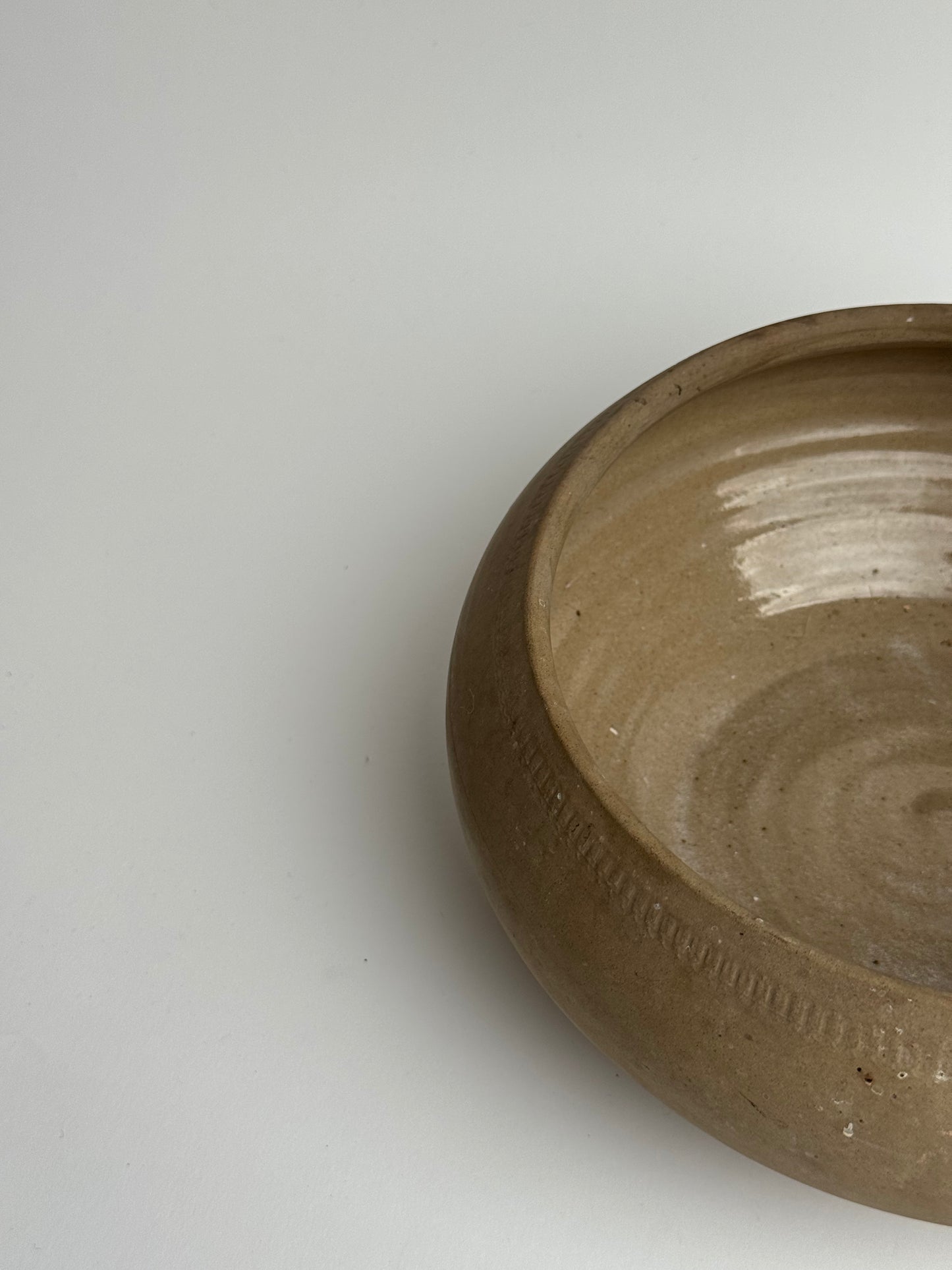 Large Round Earthenware Bowl