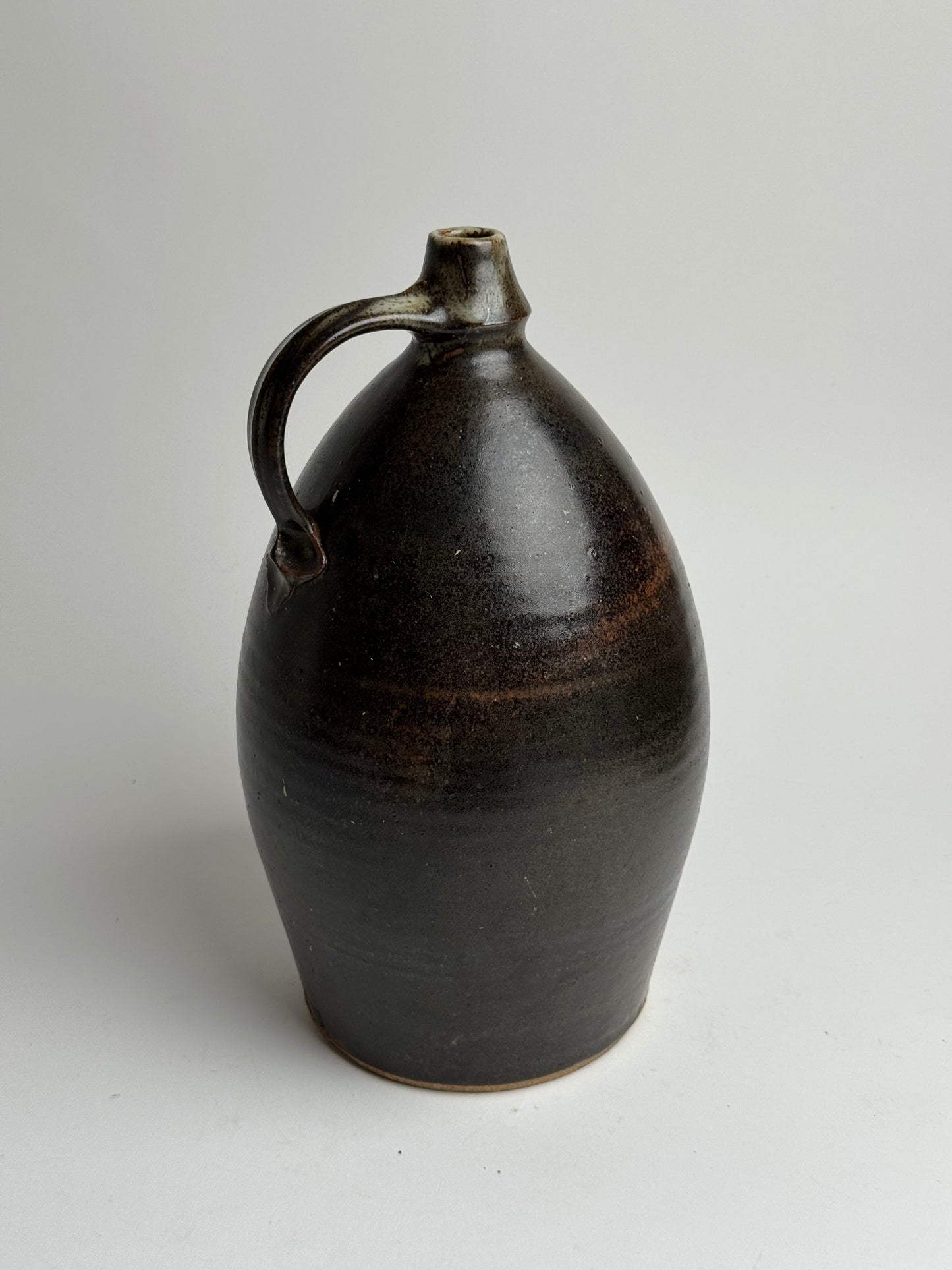 Large Earthy Glazed Stoneware Jug
