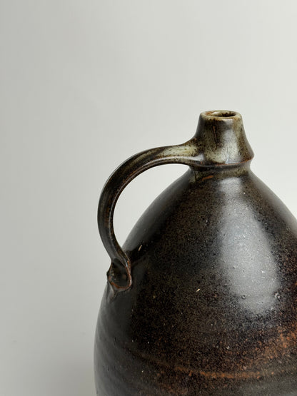 Large Earthy Glazed Stoneware Jug