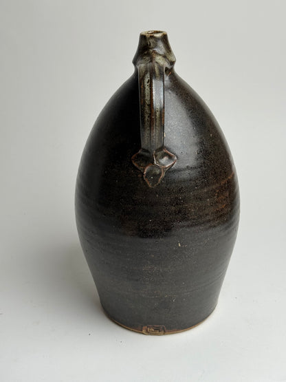Large Earthy Glazed Stoneware Jug