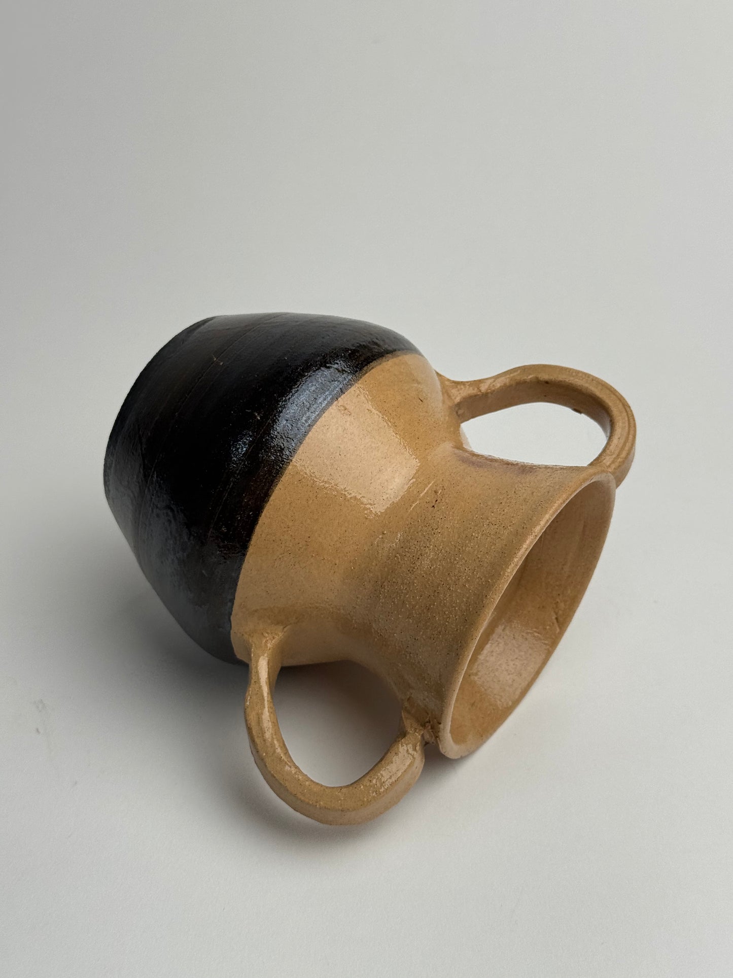 Two Toned Twin Handled Vase