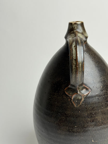 Large Earthy Glazed Stoneware Jug