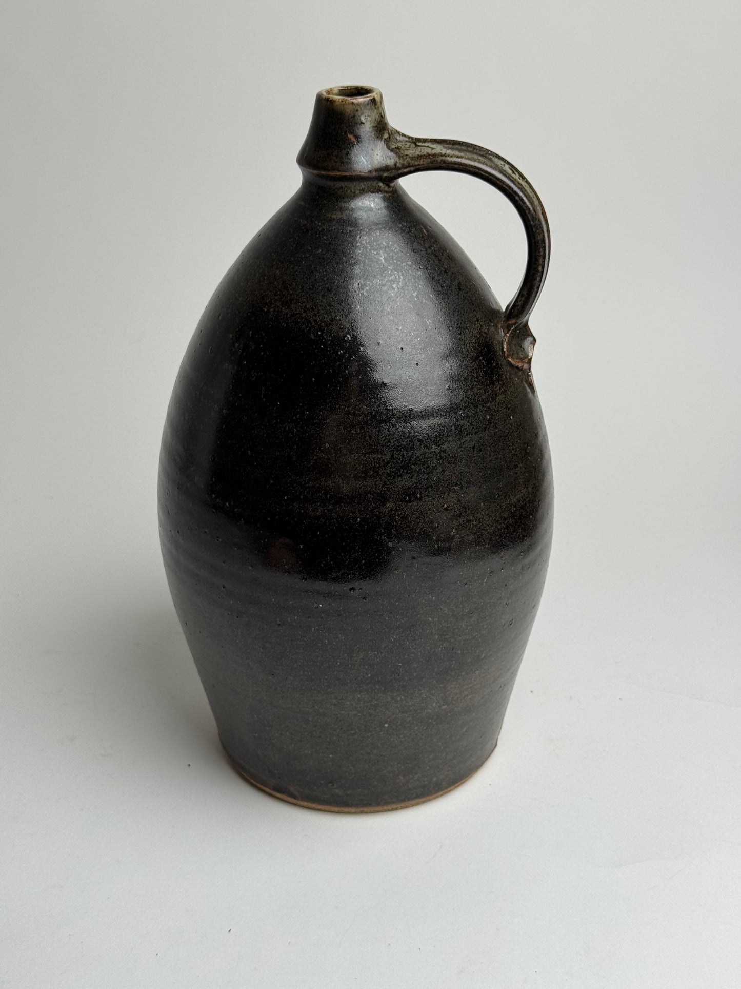 Large Earthy Glazed Stoneware Jug