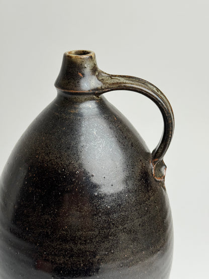 Large Earthy Glazed Stoneware Jug