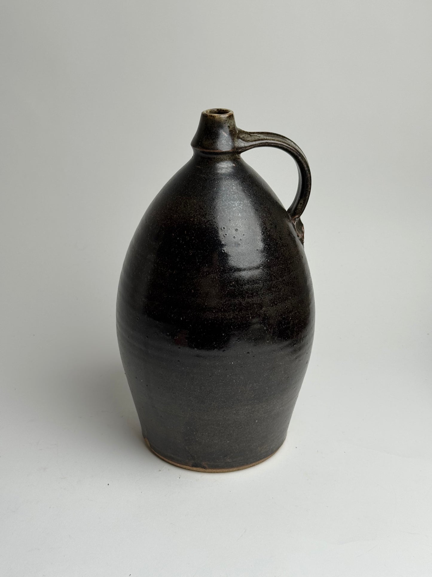 Large Earthy Glazed Stoneware Jug