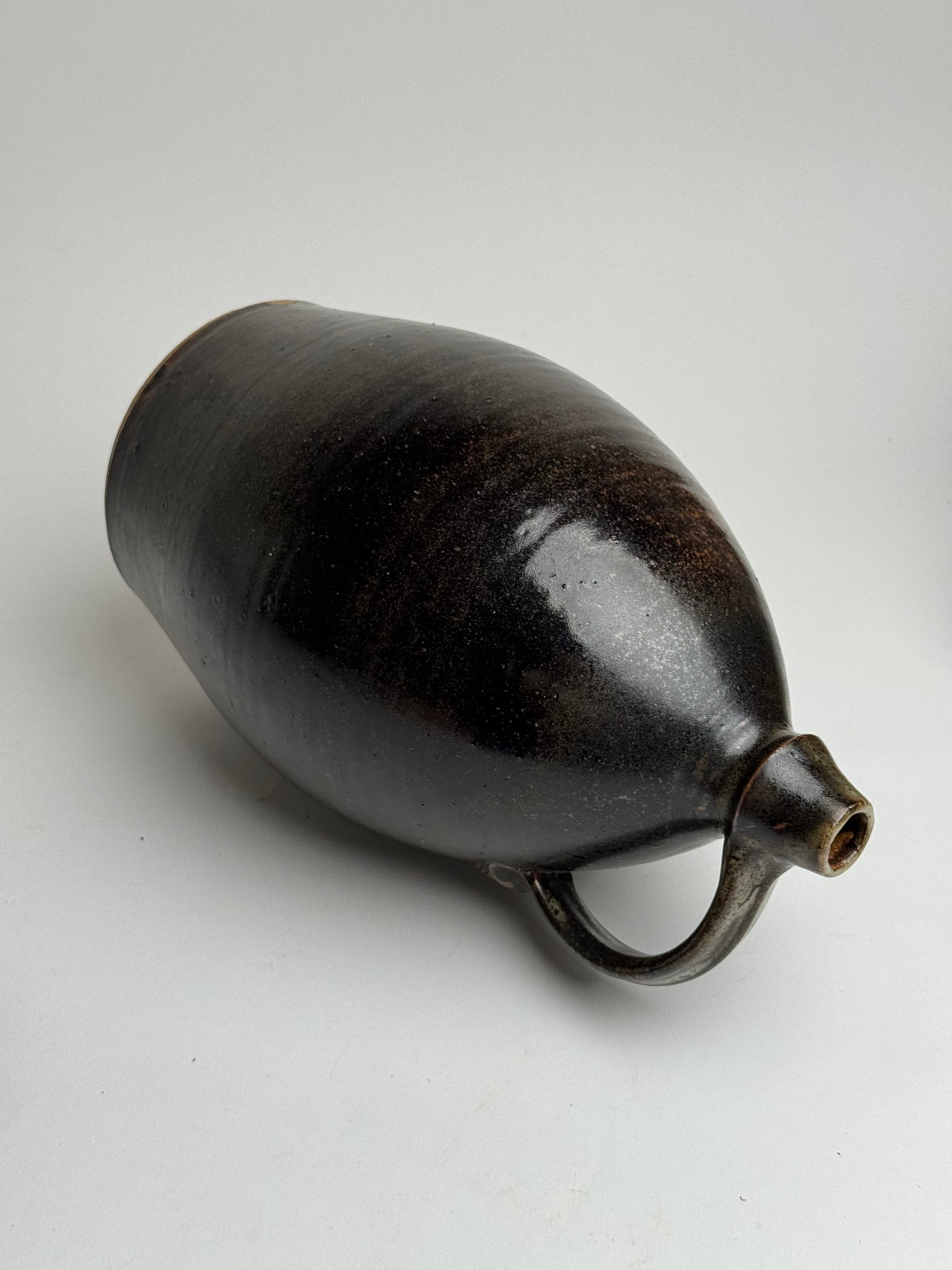 Large Earthy Glazed Stoneware Jug
