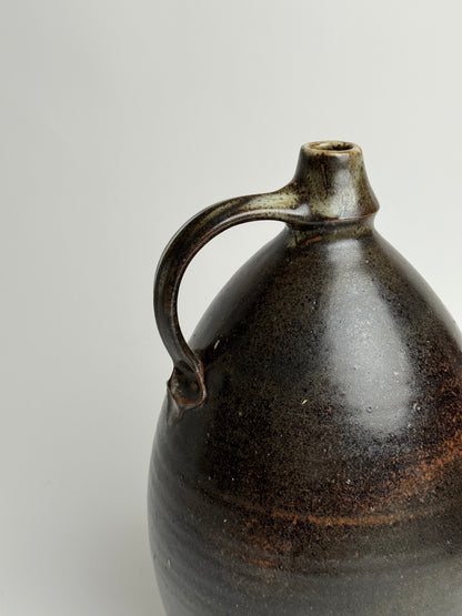 Large Earthy Glazed Stoneware Jug